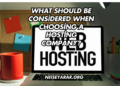 What Should Be Considered When Choosing a Hosting Company?